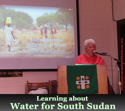 Learning about Water for South Sudan - Vacation Bible School 2021 at Collbran Congregational Church
