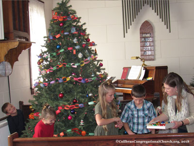Decorating the Sanctuary, 2018 at the Collbran Congregational United Church of Christ