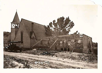 The Collbran Congregational Church April 24, 1921 in Collbran Colorado