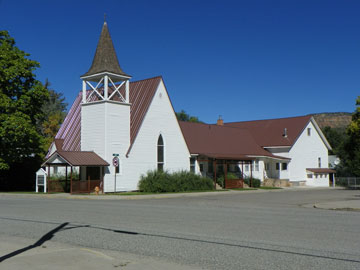 New Roof 2017 at the Collbran Congregational Church in Collbran Colorado